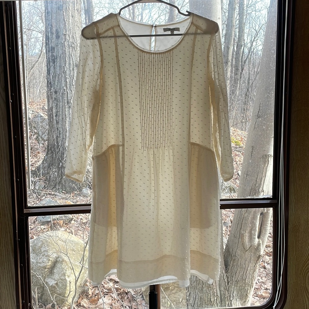 White Madewell dress sz small
